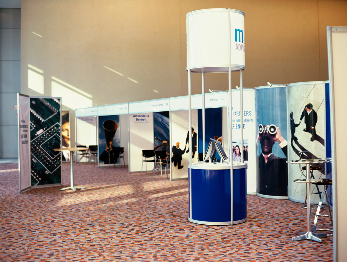 booths at an exhibition