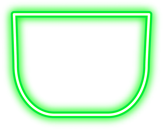 Green Neon Shape 